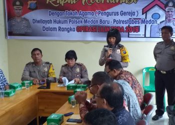 Jelang Natal 2019 dan Tahun Baru 2020, Polsek Medan Baru Rakoor dengan Tokoh Agama