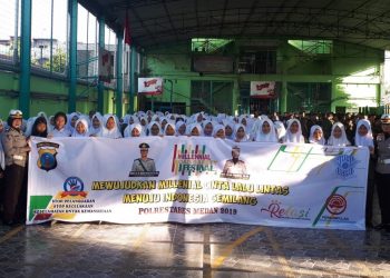 Sat Lantas Polrestabes Medan Gelorakan Program Millenial Road Safety Festifal