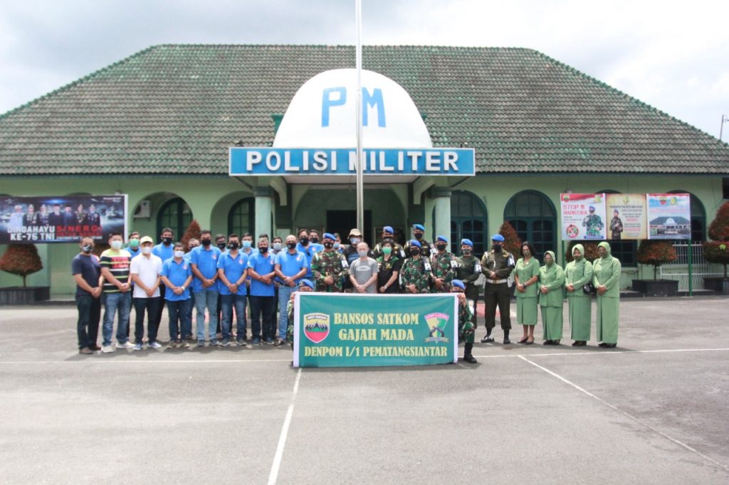 Denpom I/1 Siantar, Sikh Sewaks Indonesia dan Satkom Gajah Mada Berbagi Kasih ke Tiga Panti Asuhan