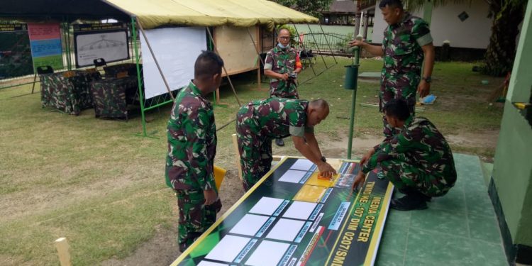 Posko Media Center TMMD Kodim 0207 Simalungun Disiapkan