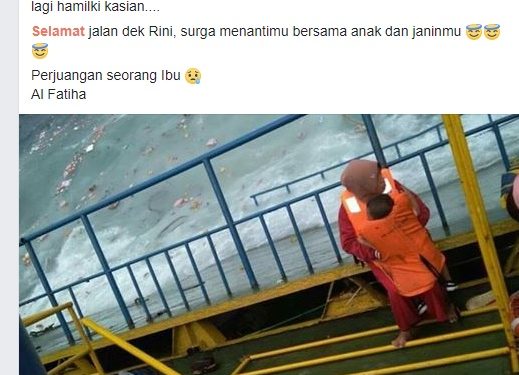 Kisah Pilu Tenggelamnya Kapal, “Surga Menantimu Bersama Anak dan Janinmu” Kisah Pilu Tenggelamnya Kapal, “Surga Menantimu Bersama Anak dan Janinmu”