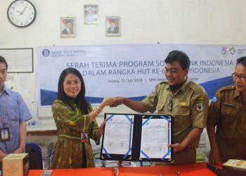 SMA Negeri 5 Terima Bantuan PSBI Kpw Bank Indonesia Pematangsiantar