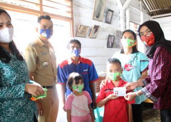 Syahputri Hefriansyah 'Gebrak Masker' dan Bagikan CSR BRI