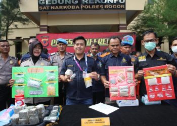 Sat Narkoba Polres Bogor Ringkus 15 TSK Jaringan Narkoba di Kabupaten Bogor