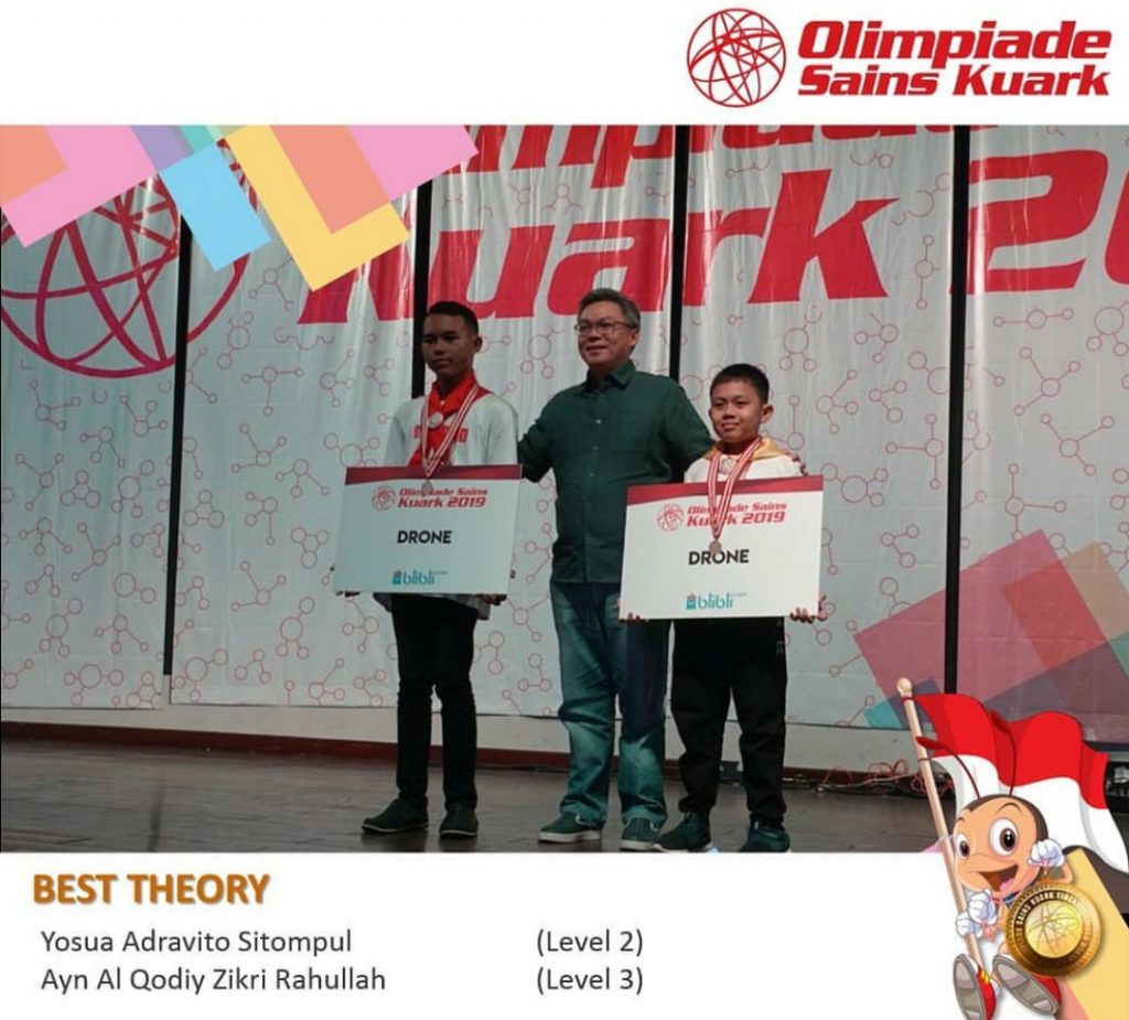 Yosua A Sitompul, Siswa SD Plus Pride Raih Penghargaan Olimpiade Sains Kuark