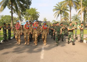 Danyonif Raider 100/PS Sambut Personil Penugasan Satgas TNI Konga & Dik Raider