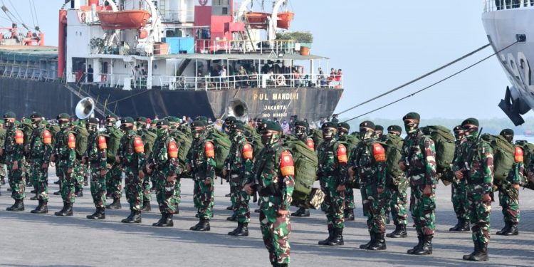 Pangdam I/BB Berangkatkan Satgas Yonif Raider 100/PS Tugas ke Perbatasan RI- PNG