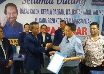Calon Kuat Walikota Siantar, Rajamin Sirait Merapat Ke Partai NasDem