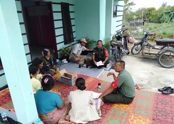 Dan Ramil 02/ Siantar Timur Perintahkan Babinsa Tetap Humanis dan Merangkul Warga