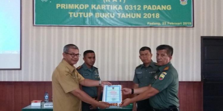 Primkop Kartika 0312/Padang Gelar RAT Tutup Buku Tahun 2018 Primkop Kartika 0312/Padang Gelar RAT Tutup Buku Tahun 2018