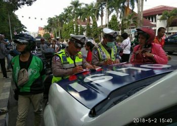 Hari Ketujuh Operasi Patuh Toba 2018, Sebanyak 148 Pengendara Ditindak Petugas Satlantas