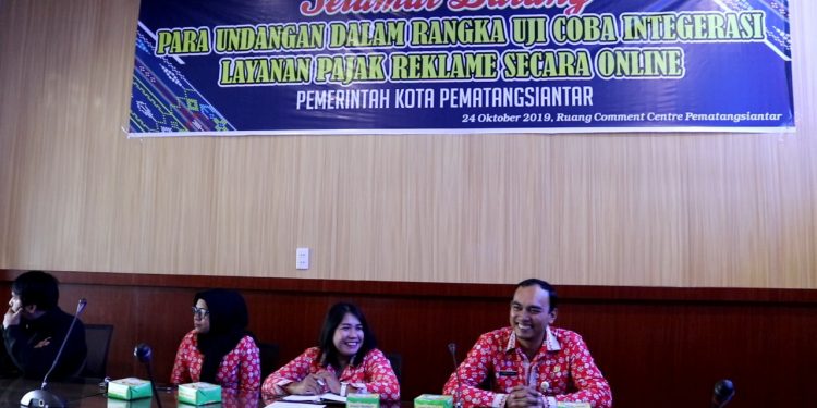 Pertama di Sumut, Pemko Siantar Ujicoba Integrasi Layanan Pajak Reklame secara Online