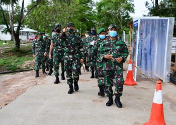 Danrem 033/WP, Kolonel Inf Harnoto, S.Sos Tinjau RSKI Covid-19 Pulau Galang