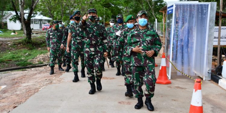 Danrem 033/WP, Kolonel Inf Harnoto, S.Sos Tinjau RSKI Covid-19 Pulau Galang