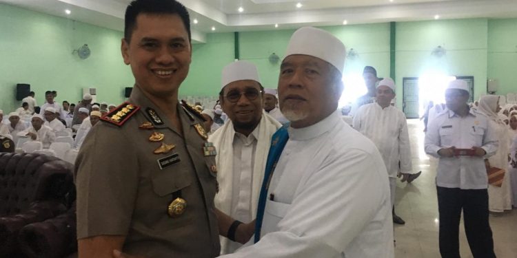 Kapolrestabes Medan Sambut Jamaah Haji Kota Medan