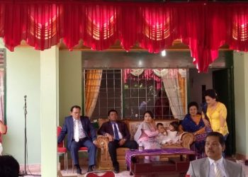 Keluarga Pasangan Letkol Inf.Rico Siagian dan Rachel Clarissa Sitohang Rayakan Pembaptisan Putra Putrinya