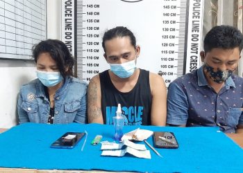 Pasangan Suami Istri di Tomuan Ditangkap Pesta Sabu Bersama Pria Lain di  Rumahnya 