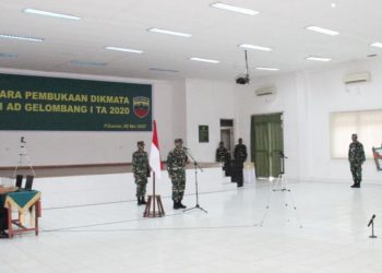 Danrindam I/BB Buka Dikmata TNI AD Gelombang I TA. 2020