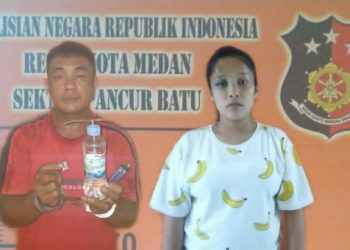 Romi Bangun dan Lidya Sihombing, Dua Sejoli Pelaku Pecurian HP Ditangkap Polsek Pancur Batu Simpan Sabu di Kamar Kost