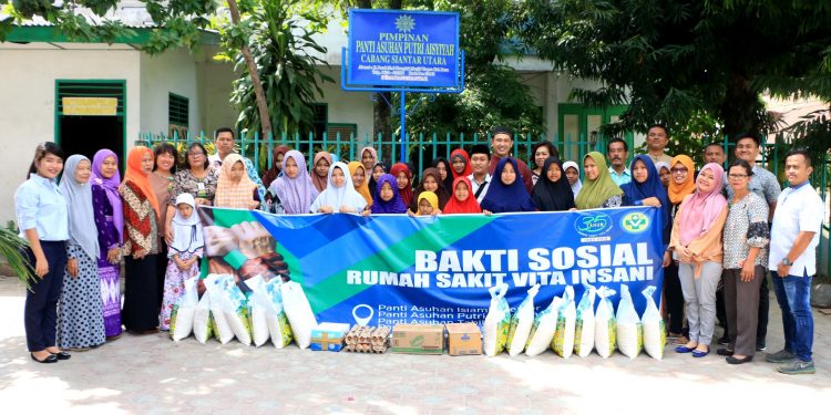 Rayakan HUT Ke 35, RS Vita Insani Santuni Anak-anak Panti Asuhan