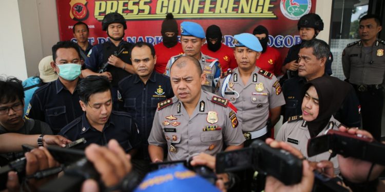 Polres Bogor Ungkap Sindikat Narkoba Jaringan Sumatera