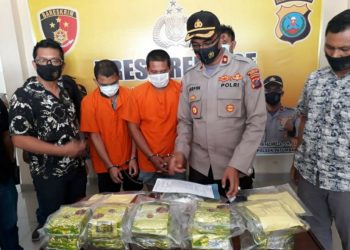 10 Kg Sabu Diselundupkan dalam Kemasan Teh, Dua Pelaku Diciduk Polsek Patumbak 