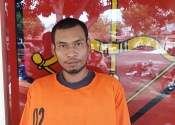 Ketangkul Hisap Sabu Di Depan Rumah, Suheri Jadi Penghuni Sel Polsek Perdagangan