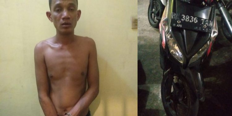 Kepergok Curi Sepeda Motor Warga Jalan Melati, Salah Sitorus Nyaris jadi Bangke