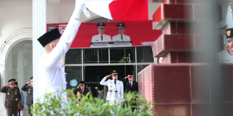 Dipimpin Hefriansyah, Upacara HUT ke-75 Kemerdekaan RI di Siantar Sederhana Namun Khidmat