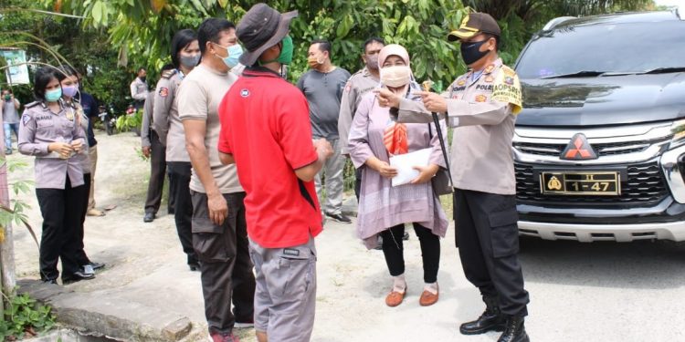 Kapolres Sergai Cek Persiapan Kampung Tangguh Desa Bingkat Menuju New Normal