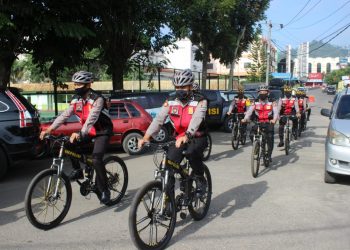 Polres Padangsidimpuan Patroli Sepeda Dialogis hingga ke Gang-gang