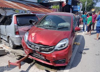 Mobil Warga Aceh Tabrak Dimson Sidauruk di Samosir hingga Terseret 4 Meter
