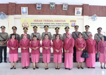 Sertijab  Waka Polres, Kabag Ops, Kabag Sumda, Kasat Intelkam, dan Kapolsek Pulau - pulau di Polres Nias Selatan 