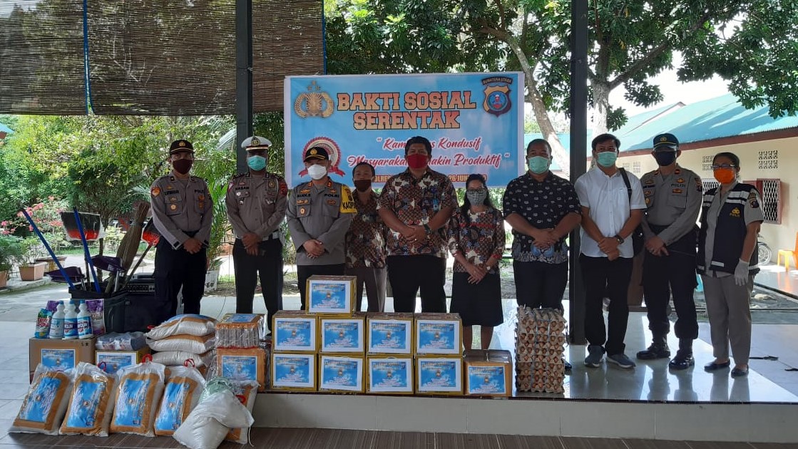 Bakti Sosial Serentak Jajaran Polres Pematangsiantar Dalam Rangka Hari Bhayangkara Ke-74
