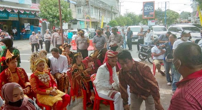 Polres Sibolga Kerahkan 46 Personil Amankan Pendaftaran Cakada di KPU