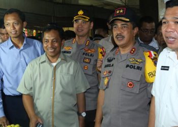 Kapolrestabes Medan Dampingi Kapolda dan Tim Satgas Pangan Sidak ke Pasar