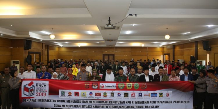 Silaturahmi Komponen Masyarakat Kabupaten Bogor Pasca Pungut Suara Pemilu 2019