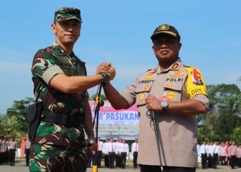 Polres Simalungun Apel Gelar Pasukan Dalam Rangka Kesiapan Pengamanan Pemilu Tahun 2019