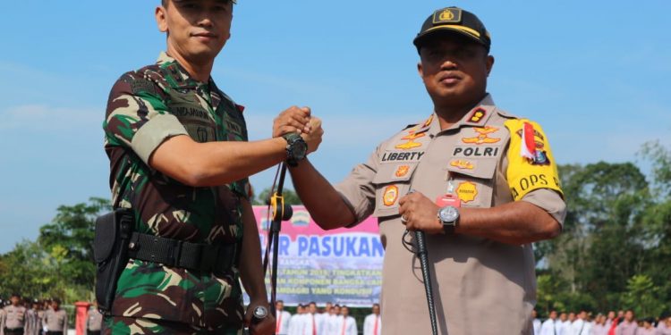 Polres Simalungun Apel Gelar Pasukan Dalam Rangka Kesiapan Pengamanan Pemilu Tahun 2019