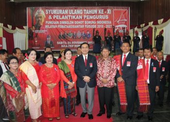 Syukuran Ulang Tahun ke XI dan Pelantikan Pengurus PSBI Pematangsiantar dihadiri Dr Effendi Simbolon