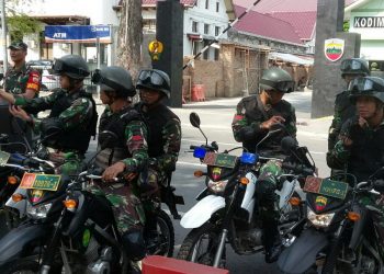 Ratusan Personel TNI-Polri Gelar Geladi Simulasi Pam Pileg dan Pilpres 2019 di Kota Medan