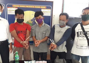 Tiga Orang Sindikat Narkoba Ditangkap Polsek Tanah Jawa