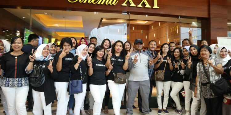 Melebihi Target, 900 Orang dari Polres Simalungun Diberangkatkan Nonton Bareng Film 22 Menit