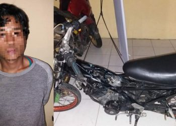 Pelaku Pencurian Sepedamotor dari Tiga Runggu Ditangkap saat Singgah di Rumah Makan