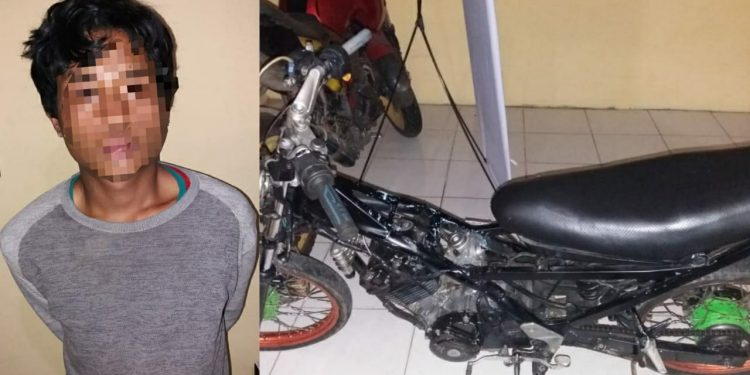 Pelaku Pencurian Sepedamotor dari Tiga Runggu Ditangkap saat Singgah di Rumah Makan Pelaku Pencurian Sepedamotor dari Tiga Runggu Ditangkap saat Singgah di Rumah Makan