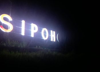 Dikerjakan Akhir Tahun 2018 Lampu Landmark Sipoholon Sudah Tak Berfungsi Baik
