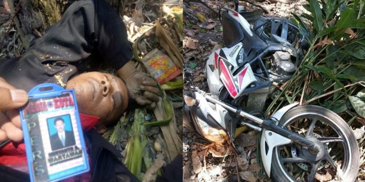 Muda Heryanto Sitinjak Ditemukan Tewas di Samping Sepedamotornya Muda Heryanto Sitinjak Ditemukan Tewas di Samping Sepedamotornya