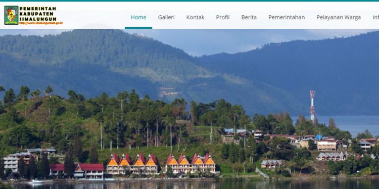 Situs Resmi Pemkab Simalungun "Malu" Tampilkan Danau Toba di Kawasannya