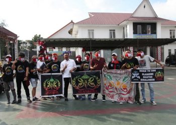 Gugus Tugas Percepatan Penanganan Covid-19 Siantar Terima Bantuan Sembako dari CV Obor dan Masker dari Slankers