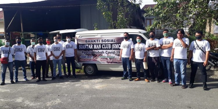 Siantar Man Club Salurkan 1.350 Paket Bantuan Sembako